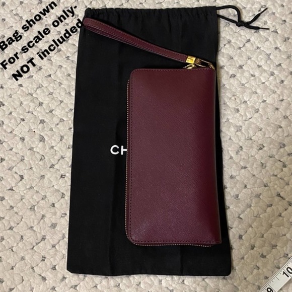 CHANEL Purse Black White Logo cross-body DUST BAG Sleeper 12.75" 8" - Picture 6 of 7